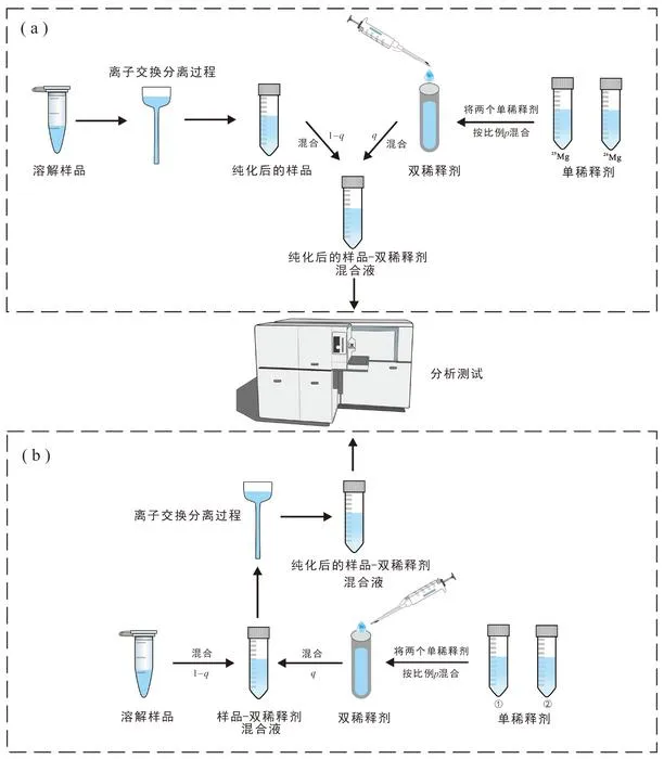 A comparison illustration of the double-spike experimental methodologies