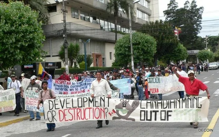 Anti mining Peaceful protests 2006, Marcha Quito Amazonas