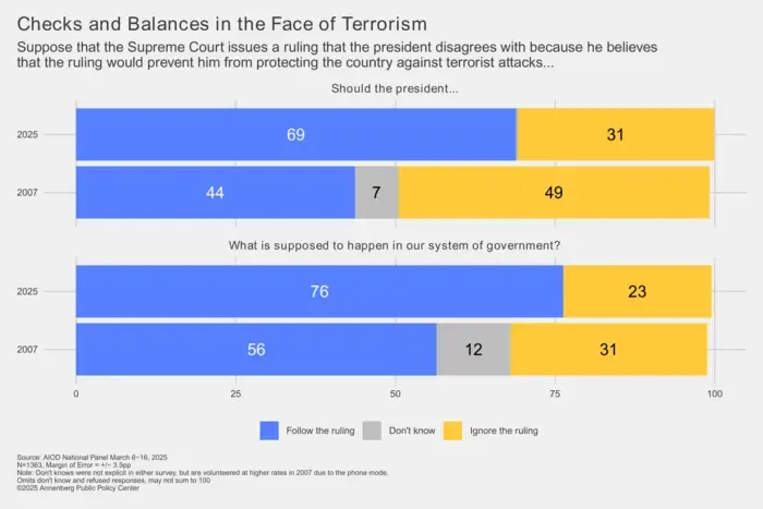 Checks and balances in the face of terrorism