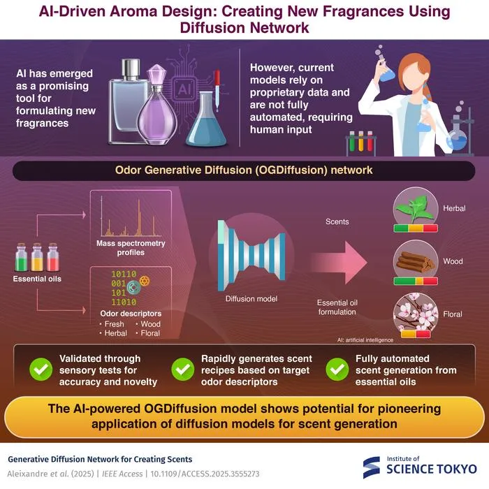 AI-Driven aroma design:  Creating new fragrances using diffusion network