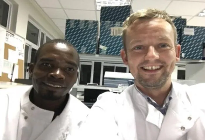 Dr Stephen Ray and colleague