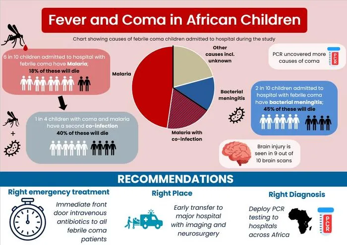 Fever and Coma in African Children (Infographic)