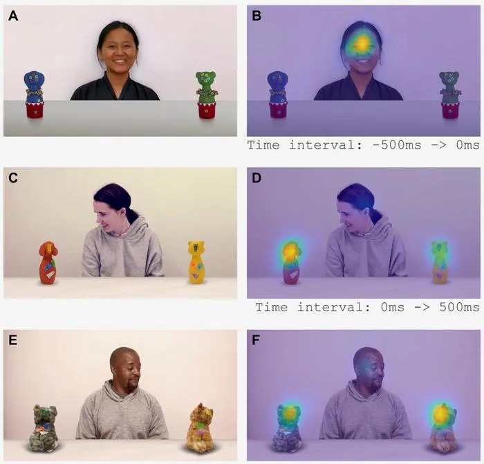 Model of eye tracking children’s social activity