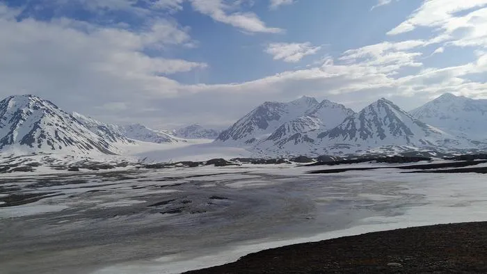 Global warming may weaken Arctic fjords' ability to store carbon. This is Kings Bay in Svalbard.