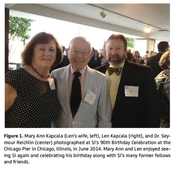 Mary Ann Kapcala, Len Kapcala, and Seymour Reichlin