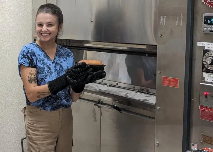 Maria Rottersman with bread