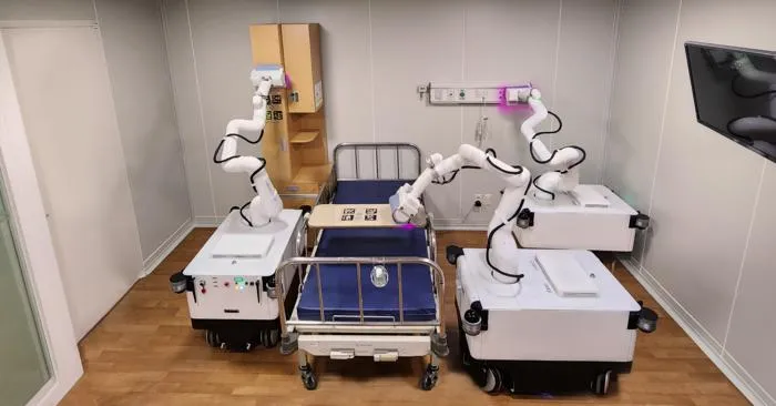 Autonomous Disinfection Operation Example