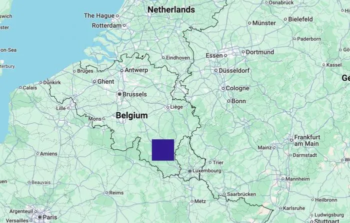 Total Observed Seafloor Area Belgium Comparison