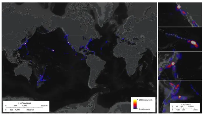 Deep-Sea Dive Activity, 1958-2024