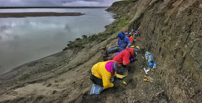 Excavation on Colville River