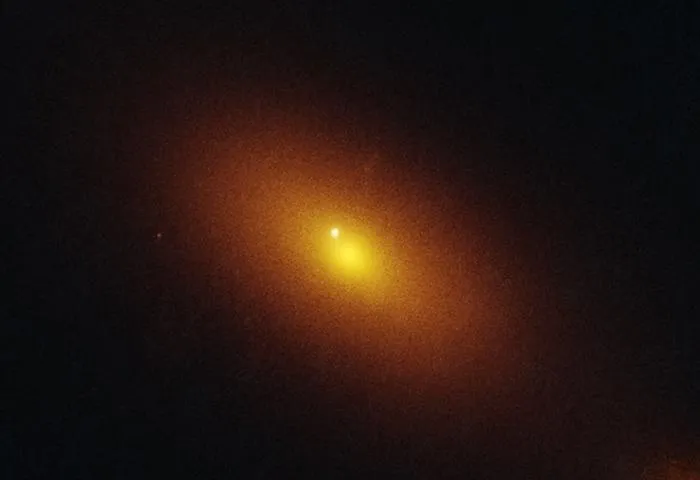 Hubble snapshot of galaxy with rogue black hole