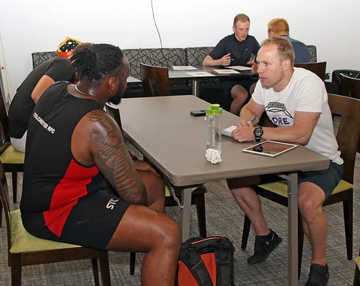 Dr Ben Jones interviews a player