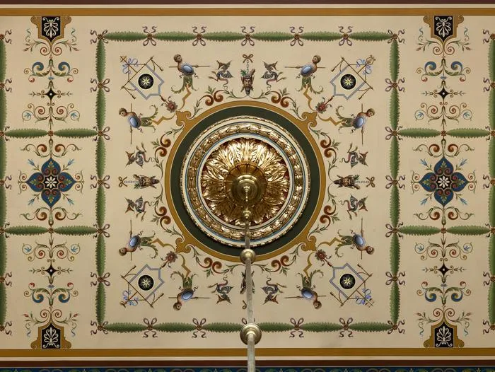 Decorative painting in the large chancellor’s room, Uppsala University Main Building