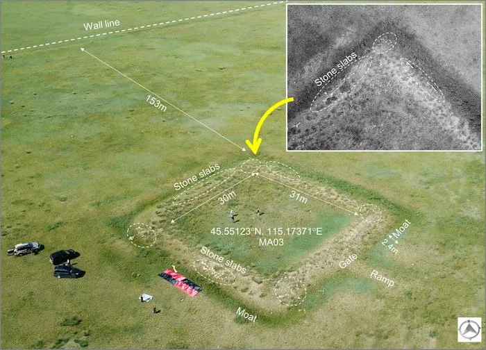 Structure before excavations