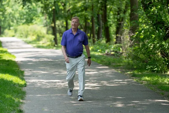 Brad Barbin walks four to five miles a day