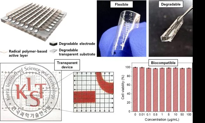 [Figure 1] Biodegradable, biocompatible, eco-friendly, and high-performance memory devices that completely disappear