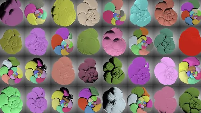 CT scans of foraminifera