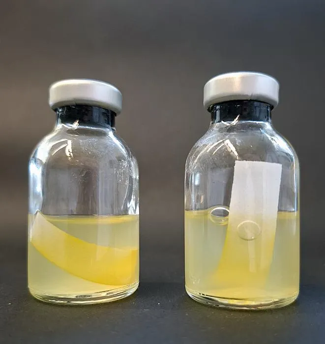 Influence of the pigment YAS on cellulose degradation by the bacterium