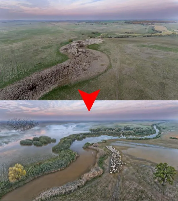 From drone photo to historical landscape