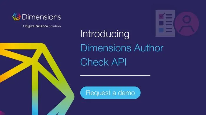 Introducing Dimensions Author Check API