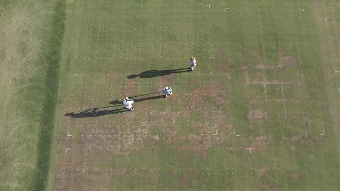 Localized dry spot-aerial image