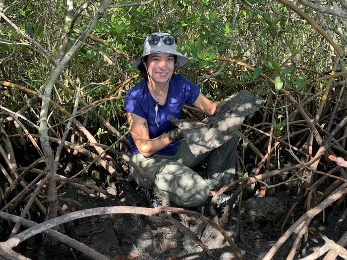 Katherine Harris collecting data