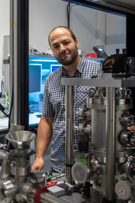 Dr. Hisham Mazal in his lab