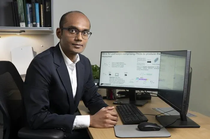 Karthik Sankaranarayanan shows research on enzyme pathways