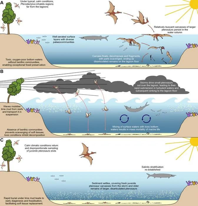How storms led to the remarkable preservation of pterosaurs