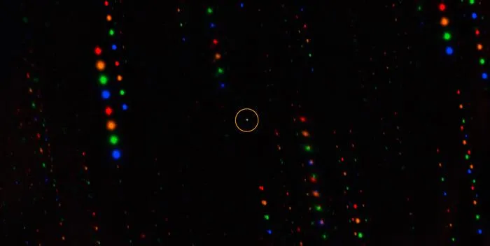 Gemini image of asteroid 1998 KY26 (annotated)