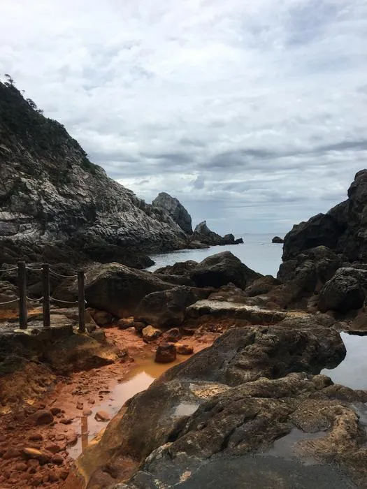 One of the five hot springs
