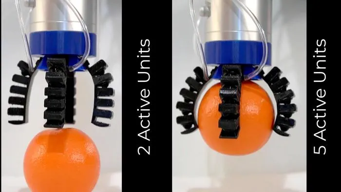 3D-printed robotic gripper arms