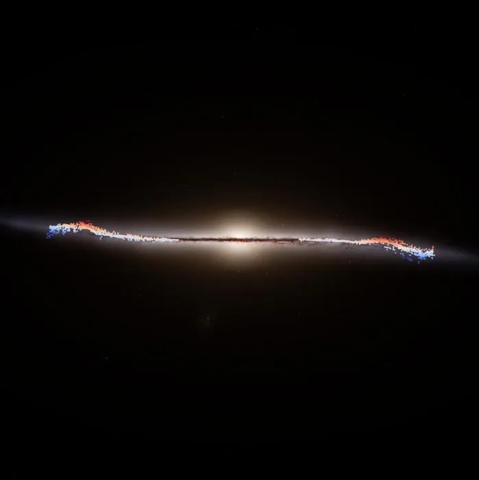 Gaia discovers our galaxy’s great wave (edge-on)
