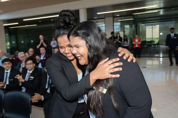 Kshiti Kangovi (left) and Ananya Das (right)
