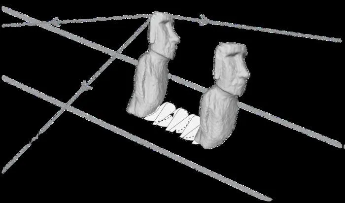 Walking moai schematic