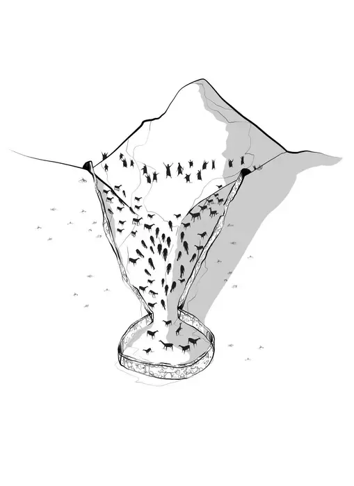 Illustration of a chacu