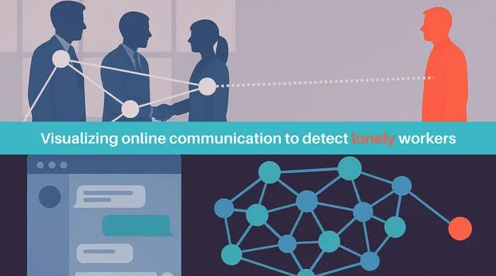 Visualizing online communication to detect lonely workers