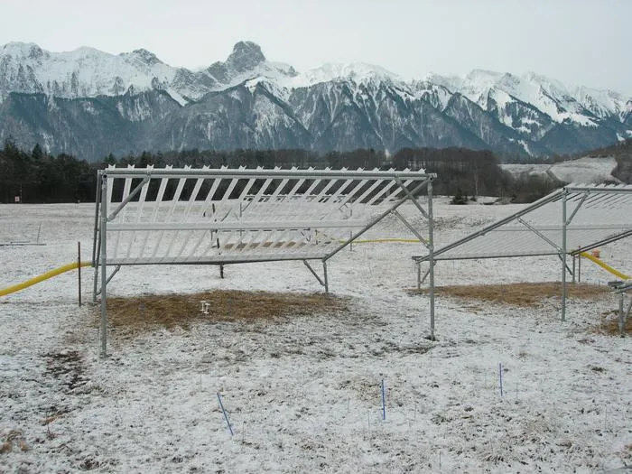 Experiment site Allmend in Switzerland