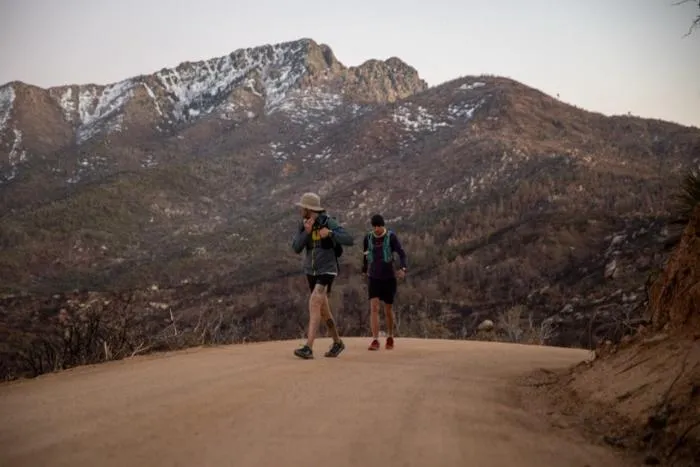 Study participant en route to a speed record on the Arizona Trail