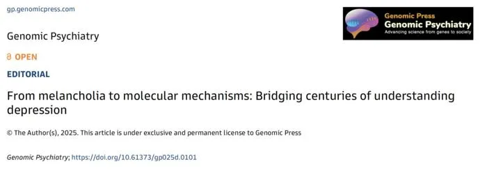 From melancholia to molecular mechanisms: Bridging centuries of understanding depression