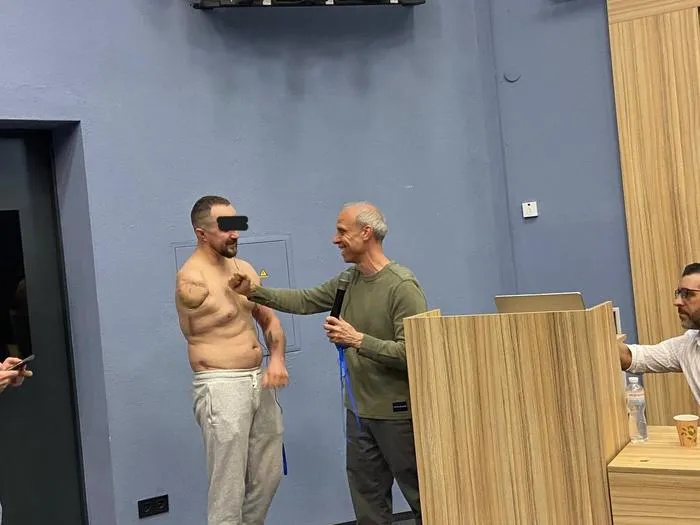 Dr. Steve P. Cohen chairing a pain medicine conference in Ukraine in 2024