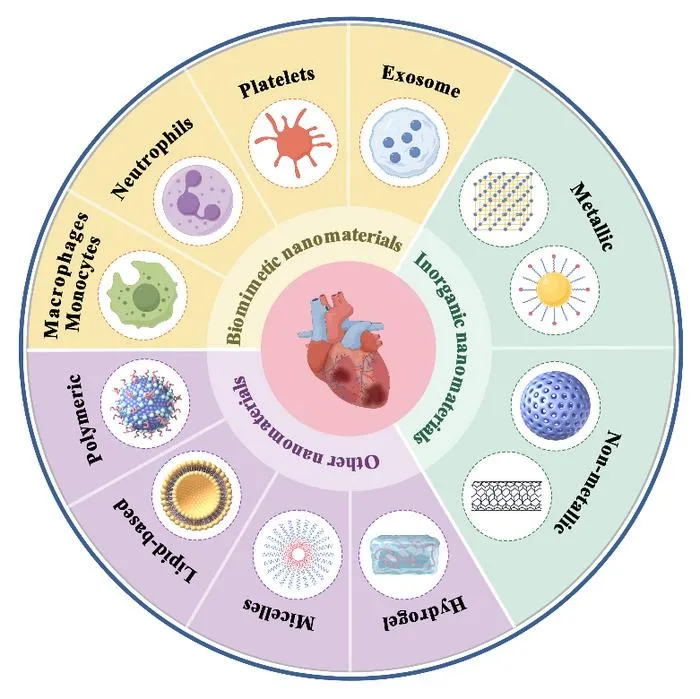 Fig. 1. Schematic of various nanomaterials for MIRI therapy.