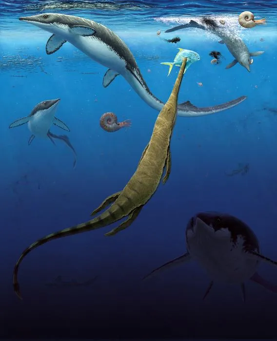 Earliest Oceanic Tetrapod Ecosystem