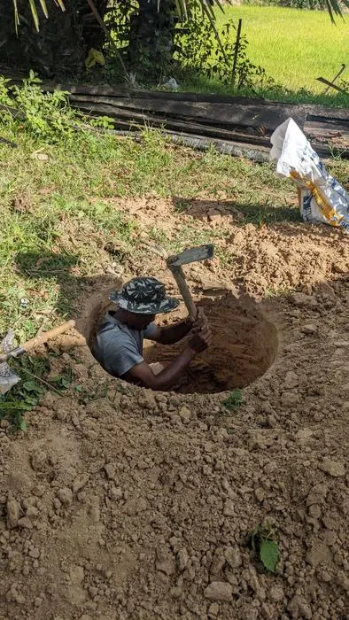 Digging ADP pit