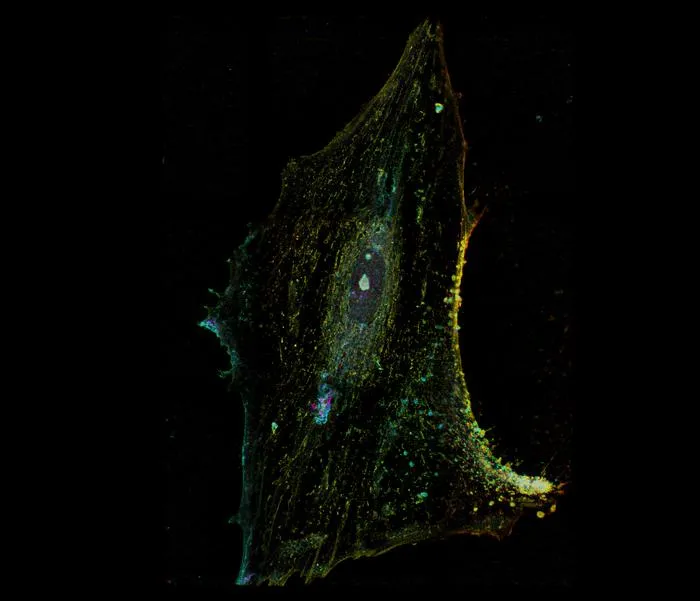 Astrocyte on glass