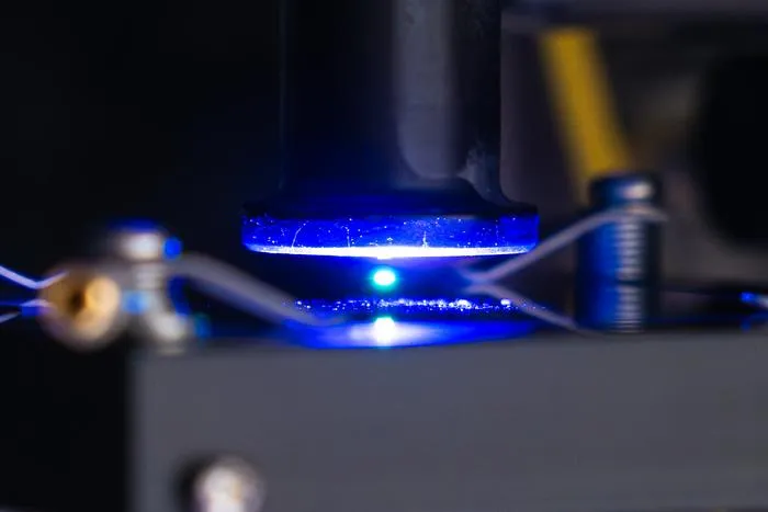 A levitating particle