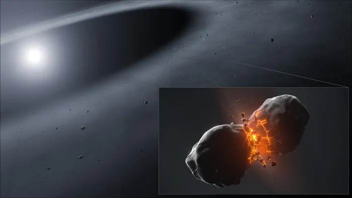 Planetesimal collision