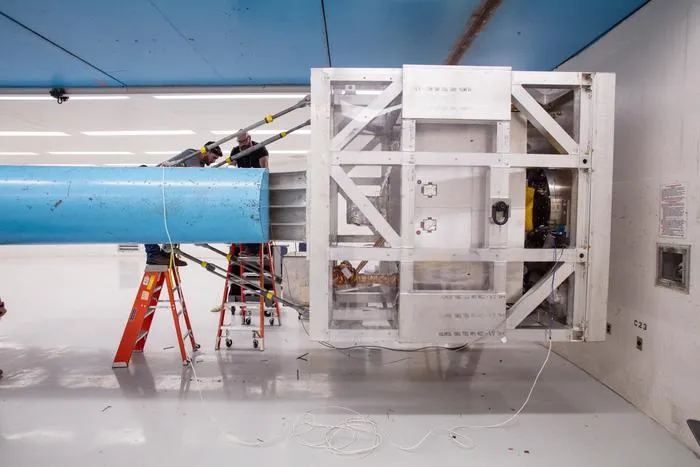 Viper Rover on centrifuge arm
