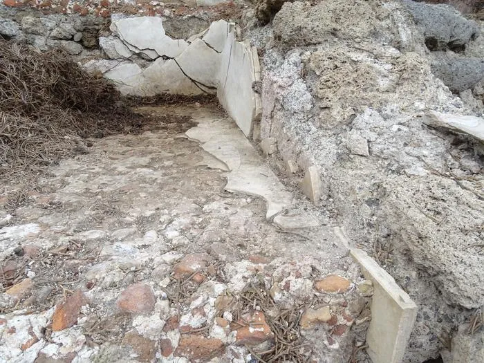 Pools of the oldest public bathing facilities in Pompeii, dating back to 130 BC