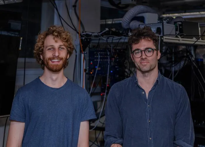 Gabriel Abrahams and Associate Professor Harrison Steel.